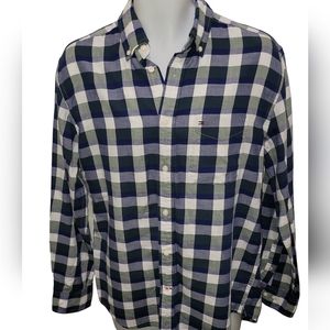 TOMMY HILFIGER Classic Fit Shirt Mens Medium Plaid